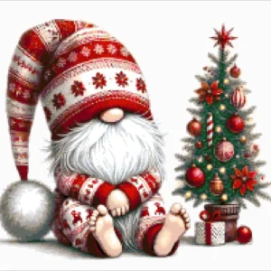 Kralen Borduurpakket “Kerst Kabouter"