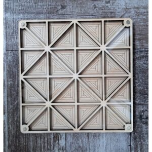 Houten kralen Organizer Vierkant 32 vakjes