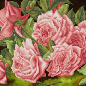 Kralen borduurset "Rozen"