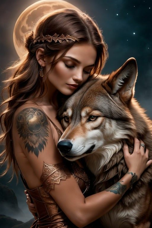 Borduurpakket “Wolven Liefde"