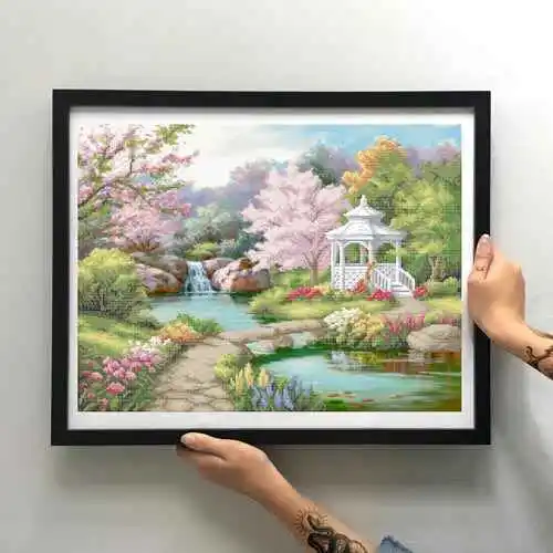 Kralen borduurset "Tuinhuisje" - Afbeelding 2