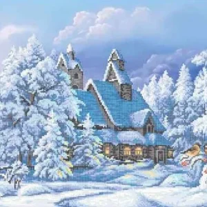 Kralen borduurset "Sprookjesachtige Winter"