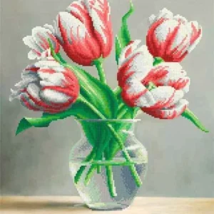 Kralen borduurset "Tulpen Sorbet"