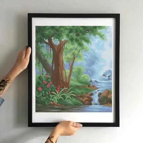 Kralen borduurset "Paradise Garden Deel A" - Afbeelding 3