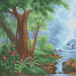 Kralen borduurset "Paradise Garden Deel A"