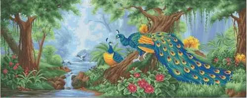 Kralen borduurset "Paradise Garden Deel A" - Afbeelding 2