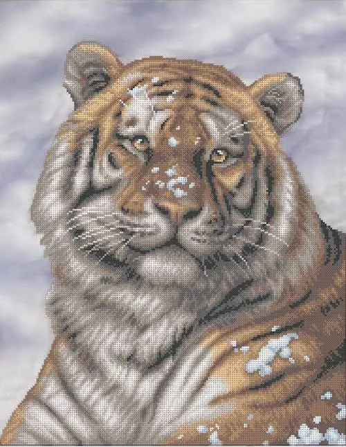Kralen borduurset "De winter staat voor de deur" - Afbeelding 2