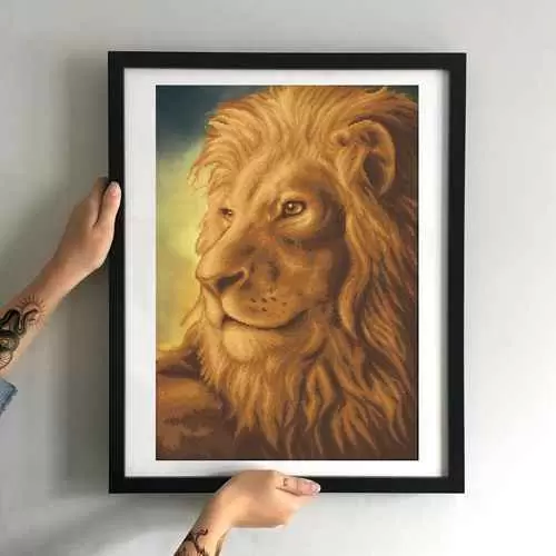 Kralen borduurset "King of the Jungle" - Afbeelding 3