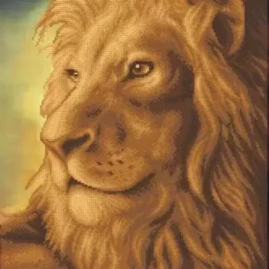 Kralen borduurset "King of the Jungle"