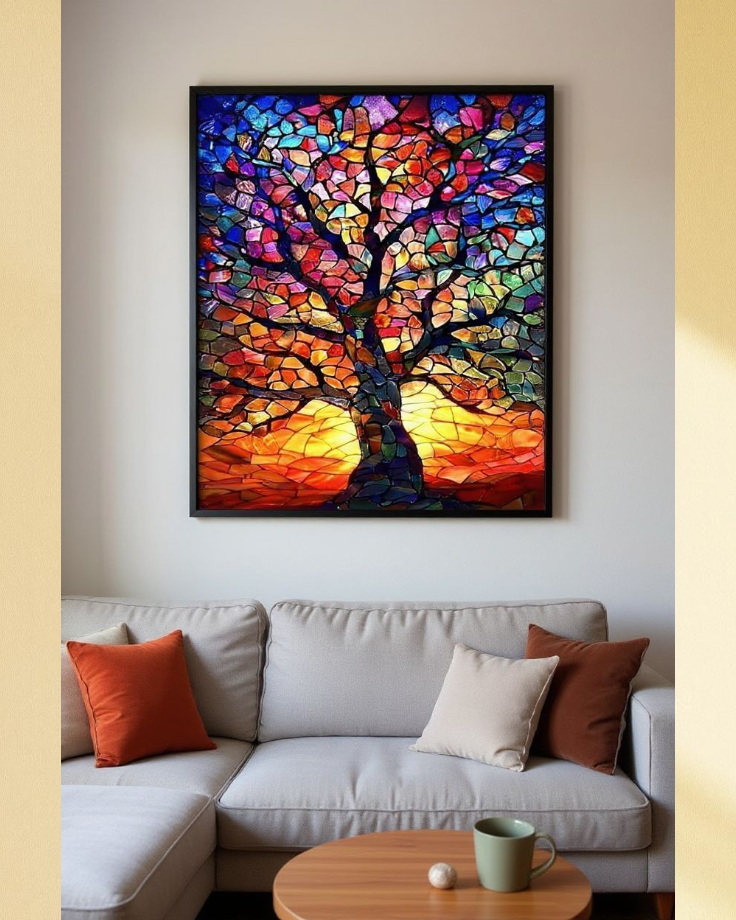 Borduurpakket Glas in Lood Boom - Afbeelding 2