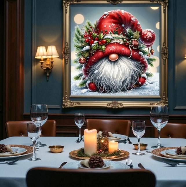 Borduurpakket Kerst Kabouter - Afbeelding 2