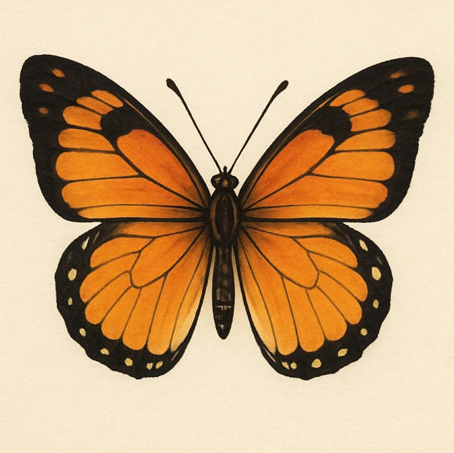 Borduurpakket Kleine Vlinder