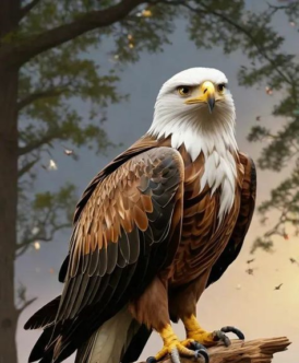 Borduurpakket “Adelaar op de stronk"