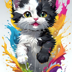 Borduurpakket “Color Cat"