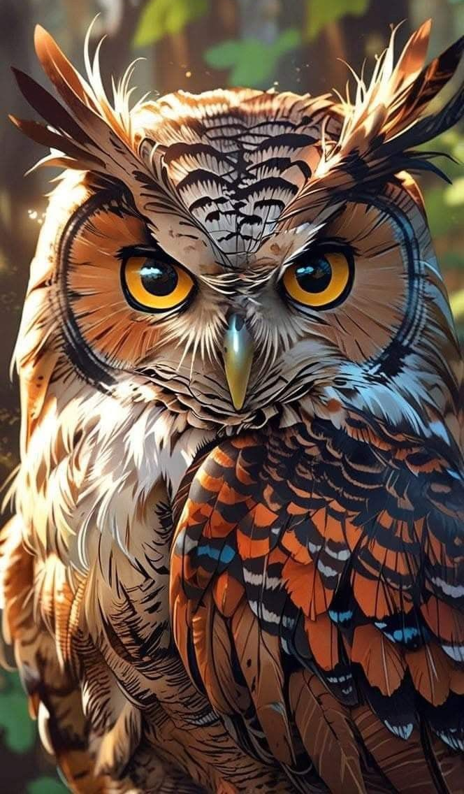 Borduurpakket “De Scherpe Blik van een Uil"