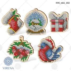 Houten hangers Kerst Decor 3