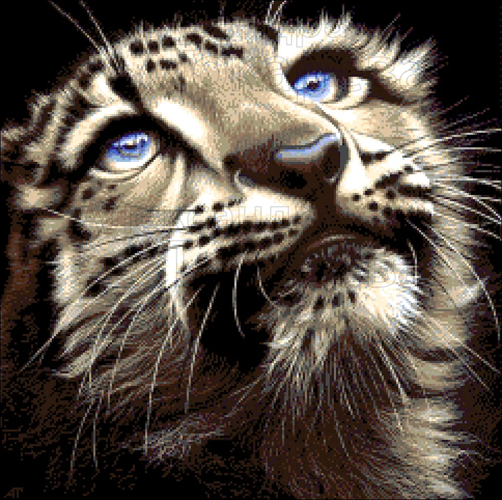 Kralen Borduurpakket “Moon Leopard”