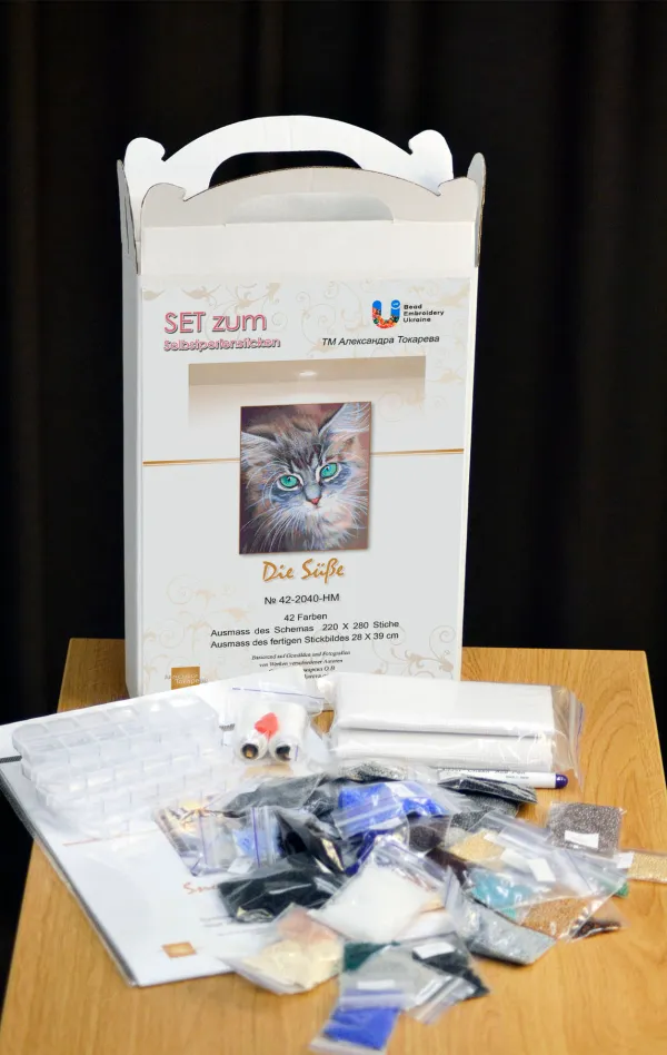 Borduurpakket Schattig - Afbeelding 2