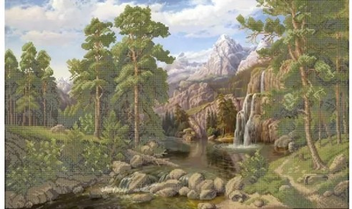 Borduurset Bergwaterval