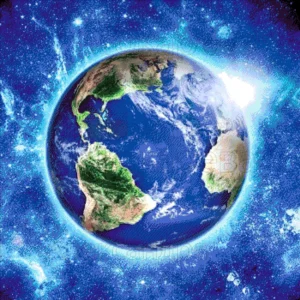 Kralen borduurset "De Blauwe Planeet"