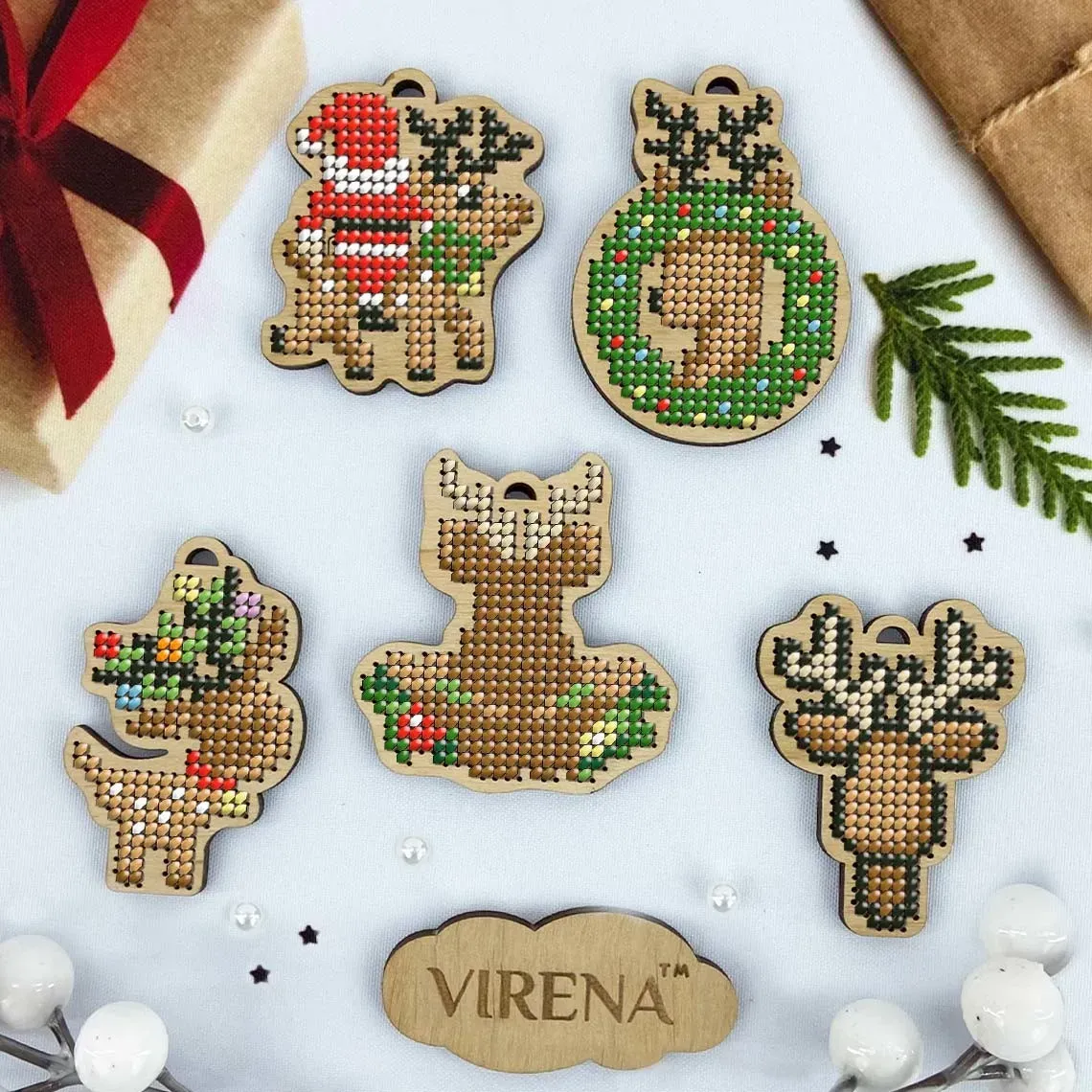 Houten hangers Kerst 2 - Afbeelding 3