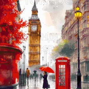 Kralen borduurpakket "Autumn London”
