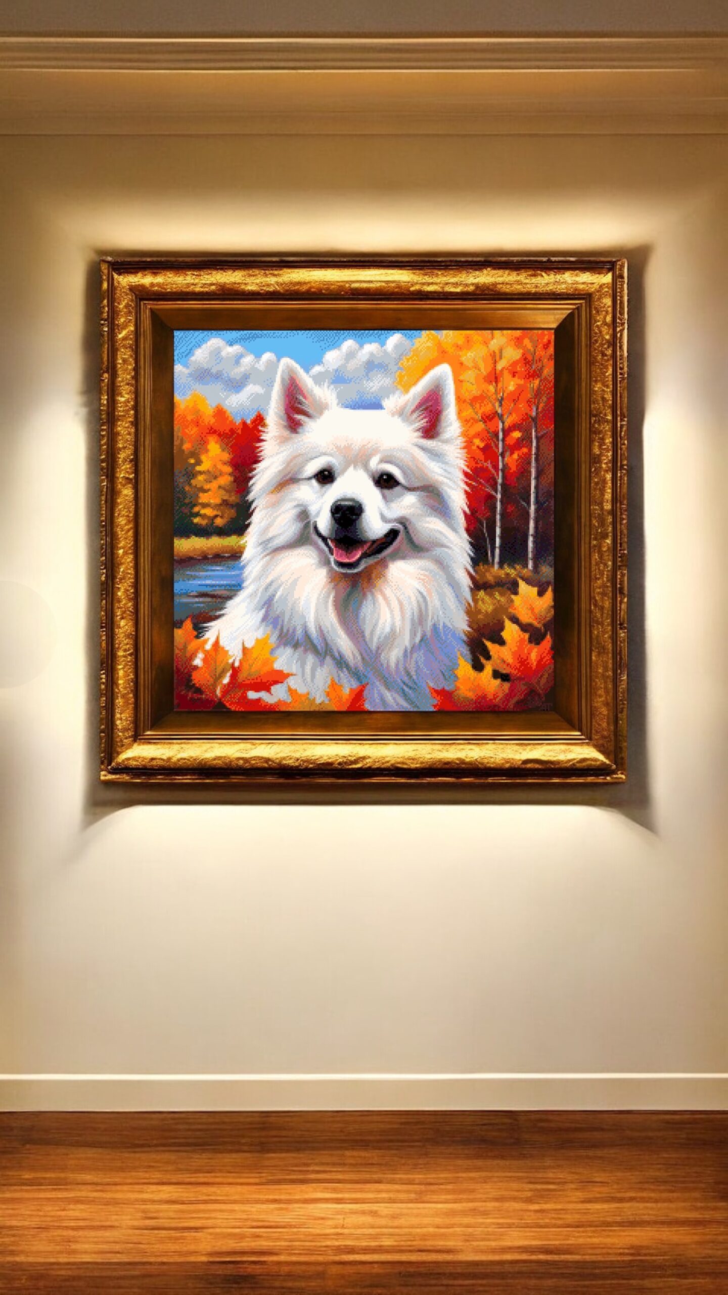 Borduurpakket “Spits in Bladeren" - Afbeelding 2