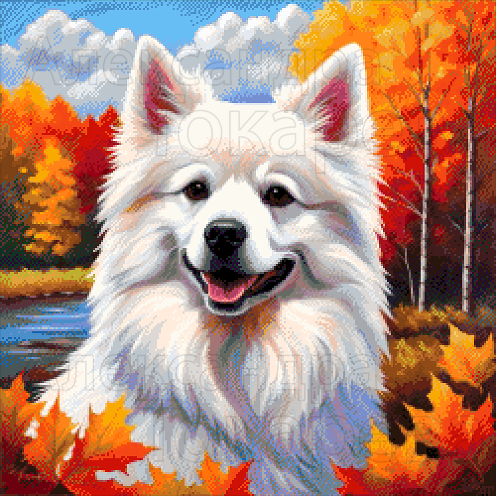 Borduurpakket “Spits in Bladeren"