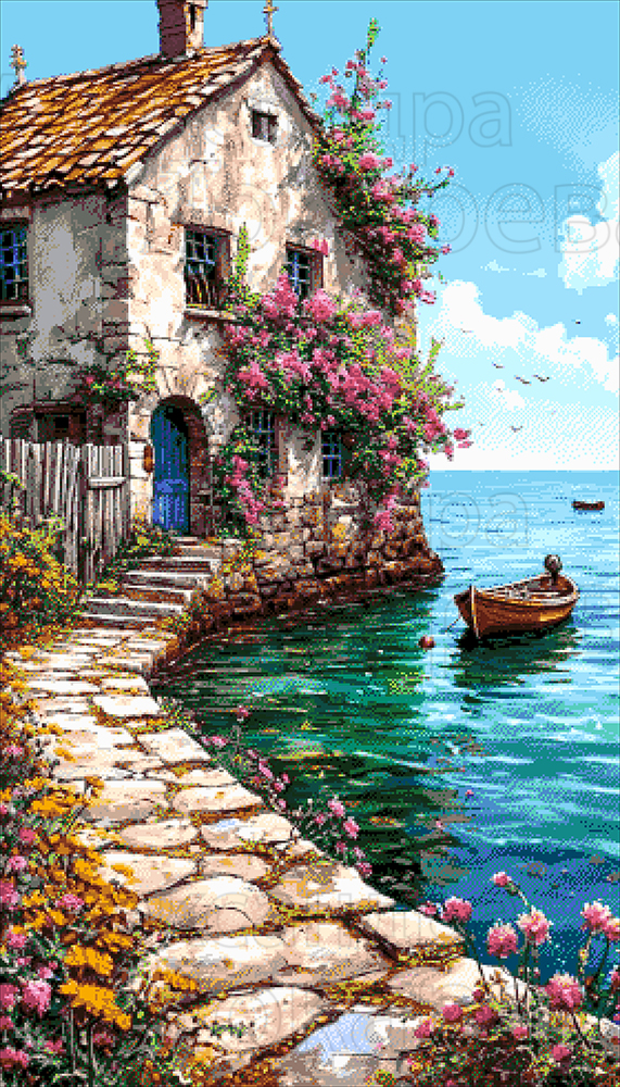 Borduurpakket “Rustige Kade"