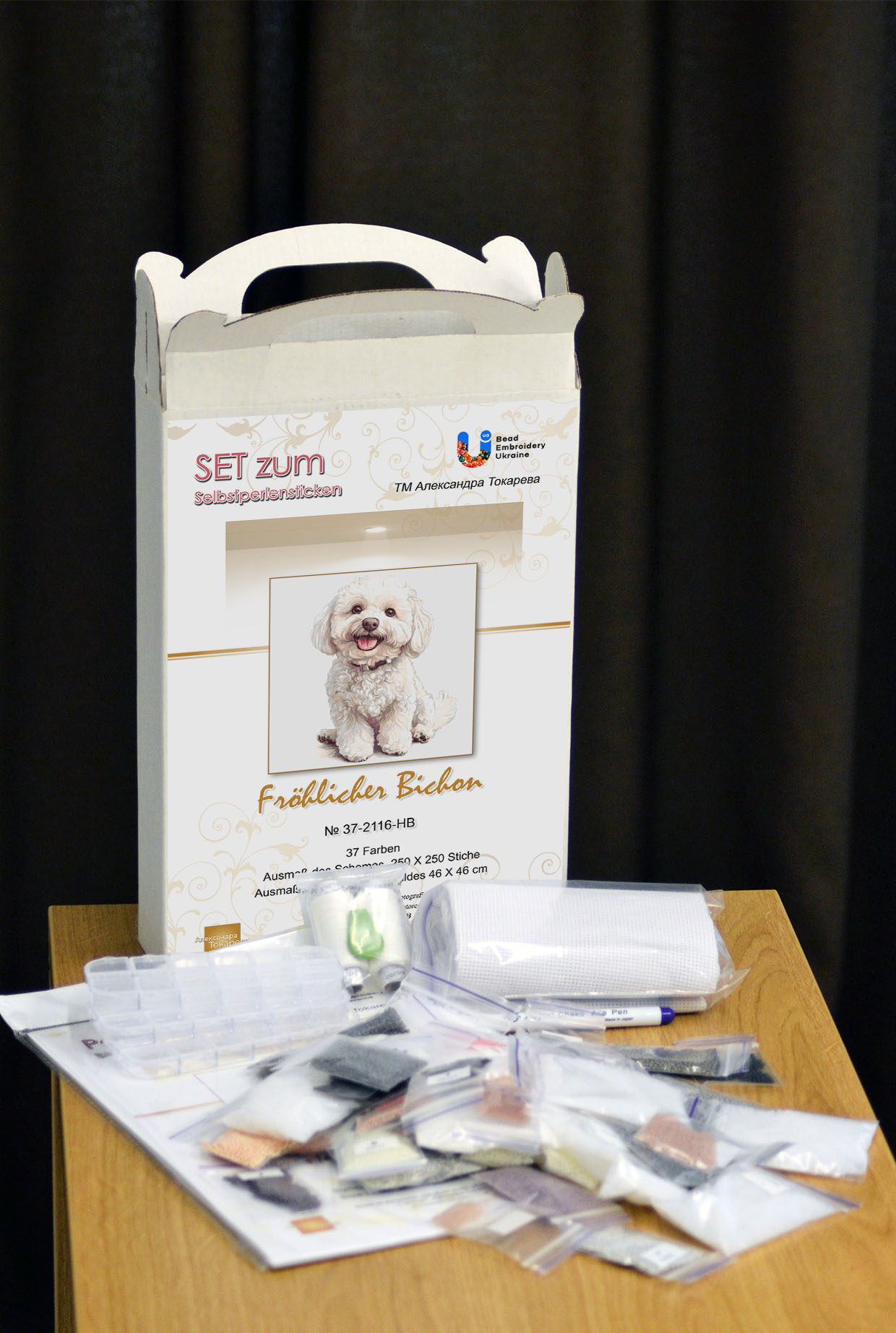 Borduurpakket “Blije Bichon" - Afbeelding 4