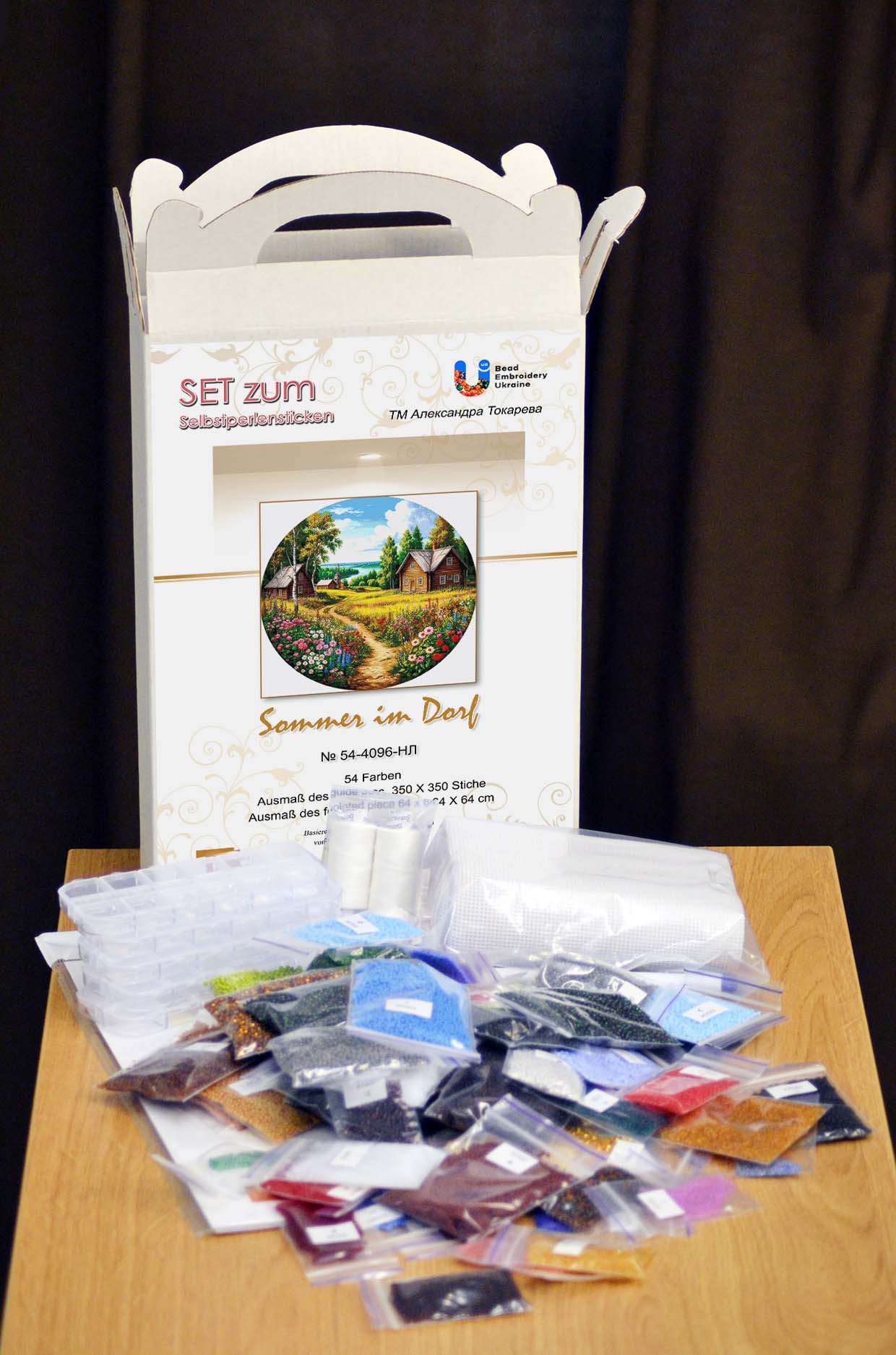 Borduurpakket “Zomer in het Dorp" - Afbeelding 2