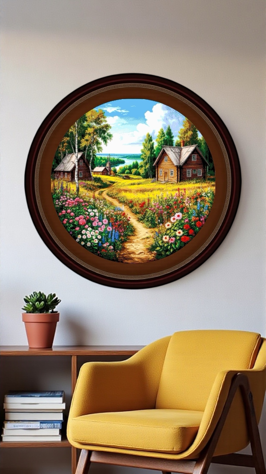 Borduurpakket “Zomer in het Dorp" - Afbeelding 5