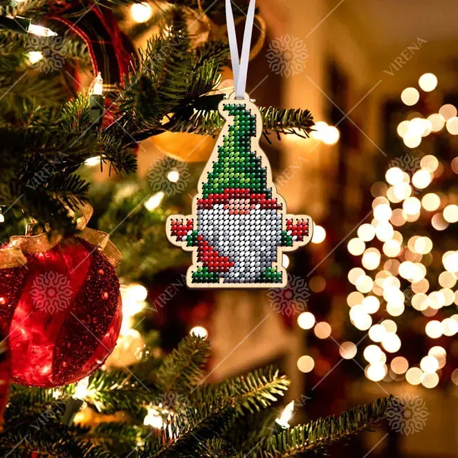 Houten figuur Kerstkabouter - Afbeelding 2