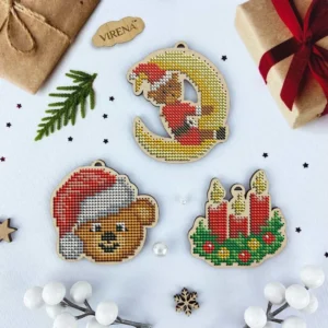 Houten hangers Kerst Decor 7