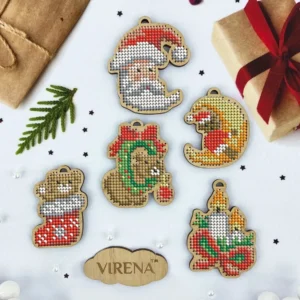 Houten hangers Kerst