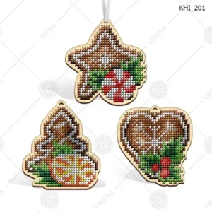 Kerst Decor 11 Houten hangers