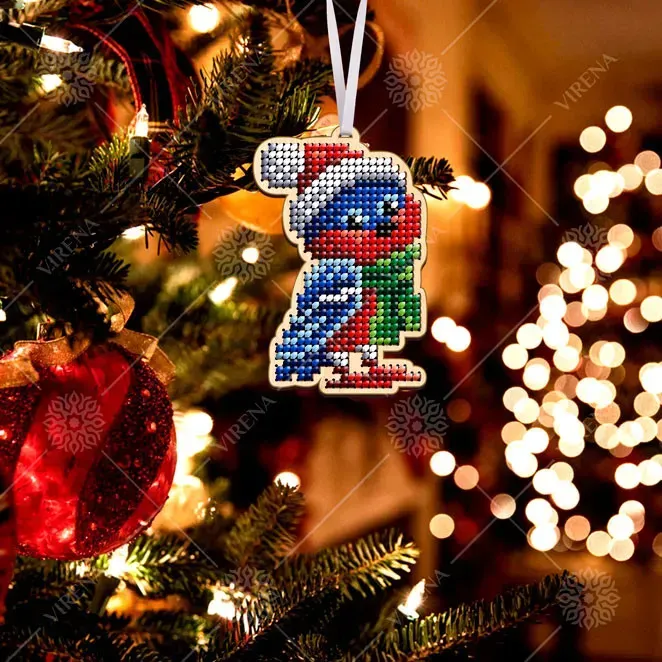 Houten hangers Kerst vogels - Afbeelding 3