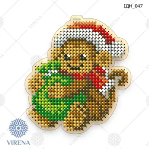 Houten figuur Kerstaapje