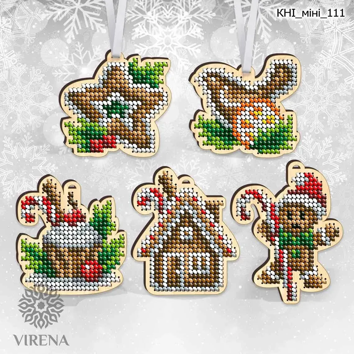 Houten hangers Kerst 7