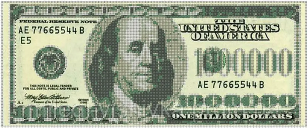 Kralen borduurpakket "1 Million Dollars"