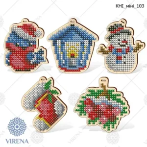 Houten hangers Kerst Decor 2