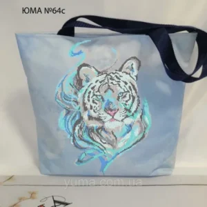 Handtas "Tijger (Beige tas)"