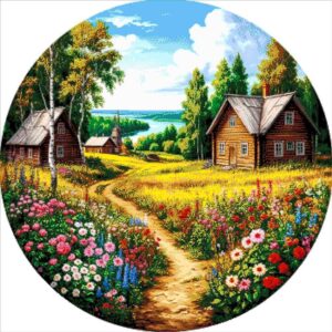 Borduurpakket “Zomer in het Dorp"