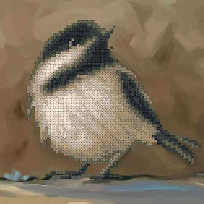 Borduurpakket Kleine vogel 4