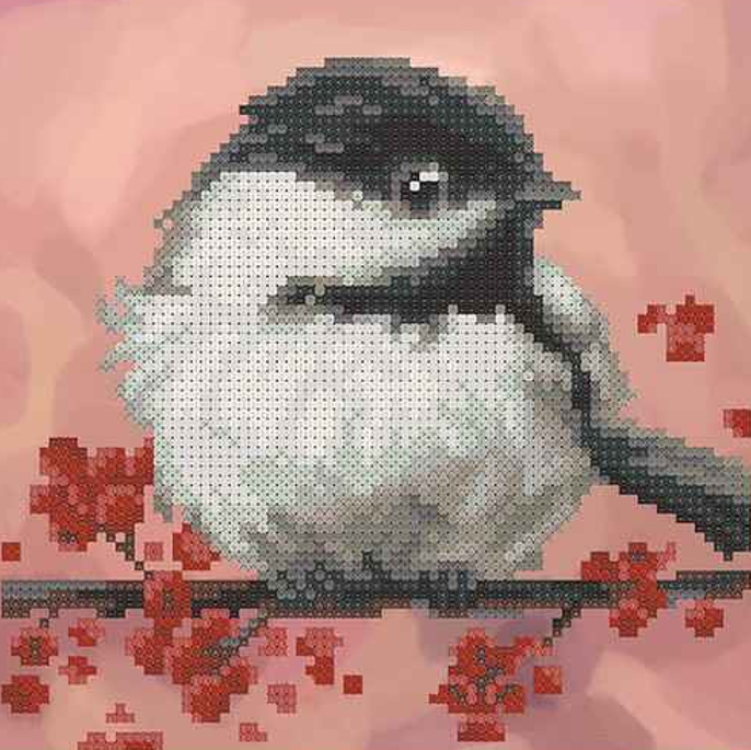 Borduurpakket Kleine vogel 6