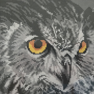 Borduurpakket Het uiterlijk van een Oehoe