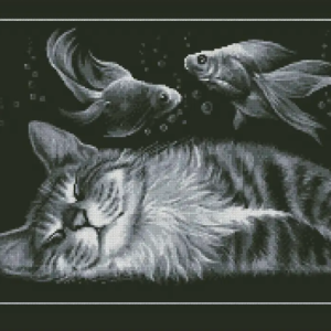 Borduurpakket Dream Cat