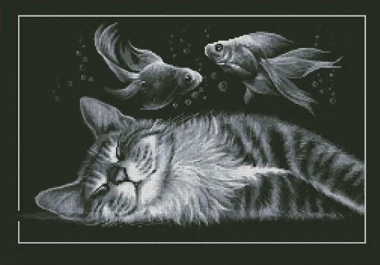 Borduurpakket Dream Cat