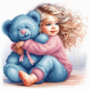 Borduurpakket "Teddybeer"