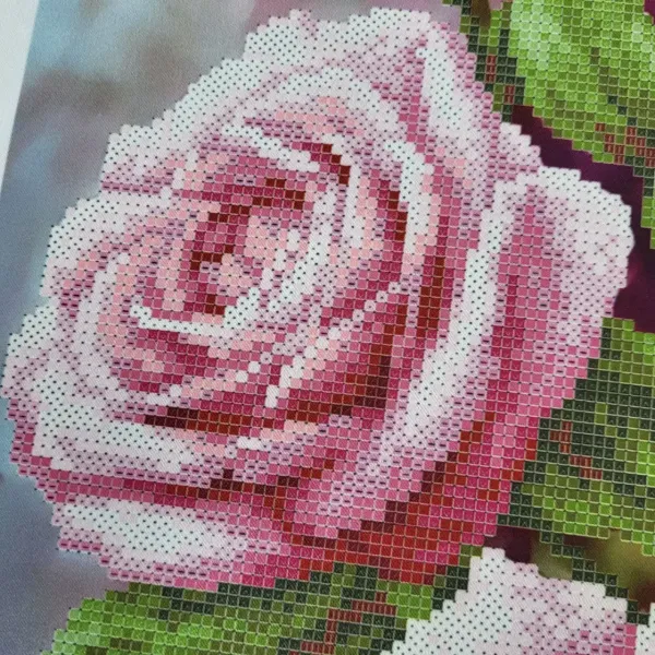 Kralen borduurpakket "Roze Rozen" - Afbeelding 3